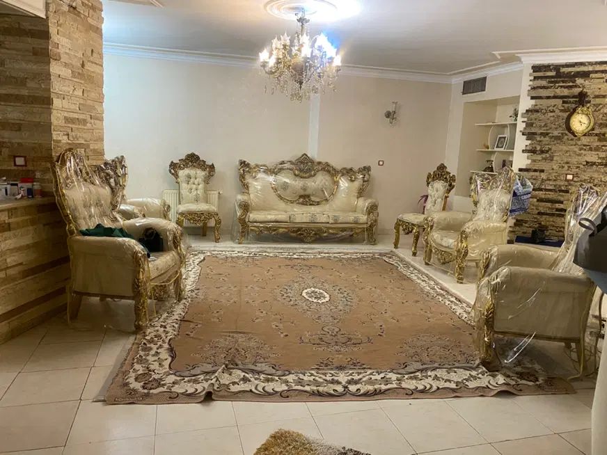 مبل استیل سلطنتی ۹ نفره|مبلمان خانگی و میز عسلی|تهران, ونک|دیوار