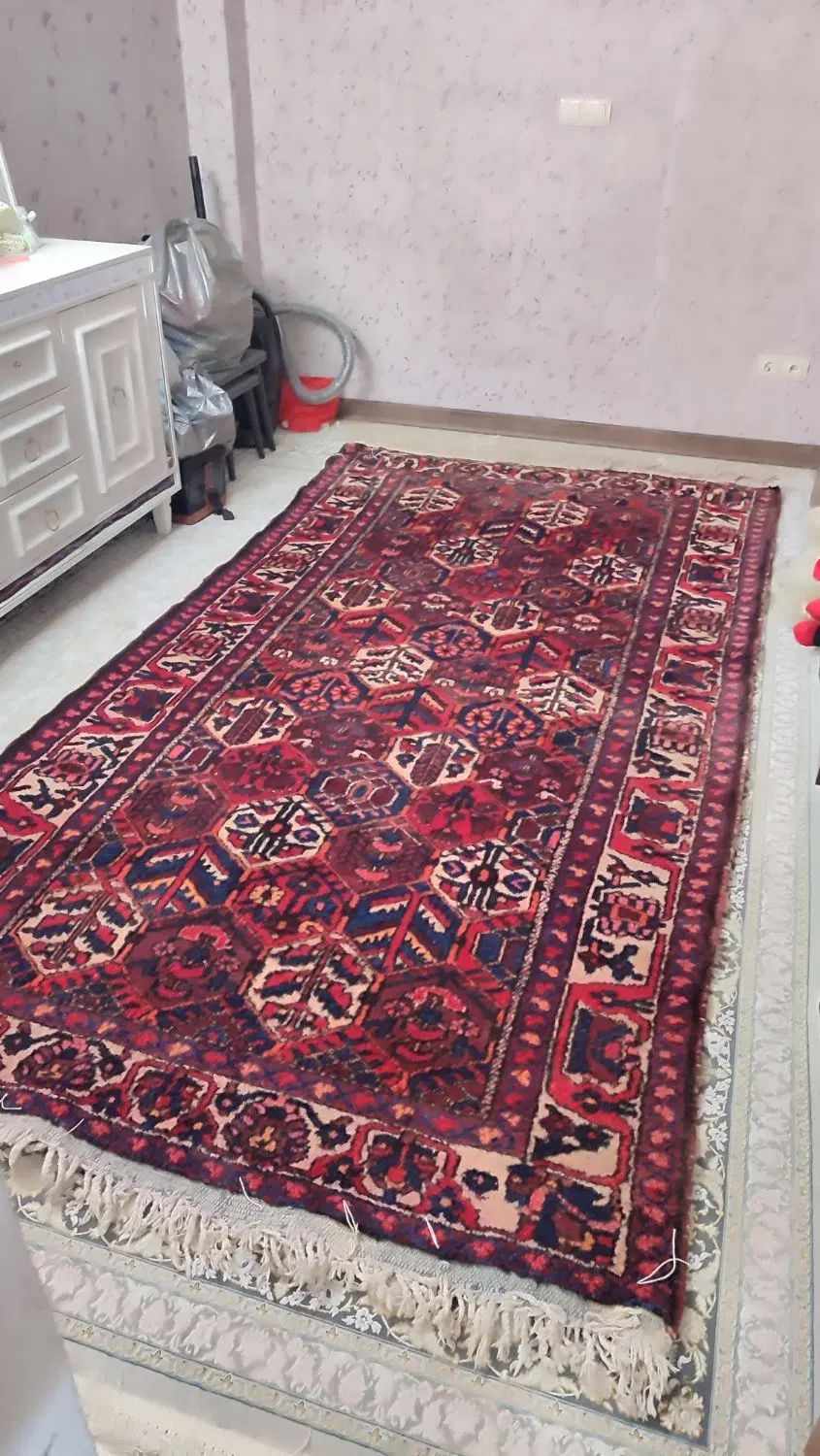 فرش دستبافت خشتی ۴متری|فرش|اصفهان, گلستان|دیوار