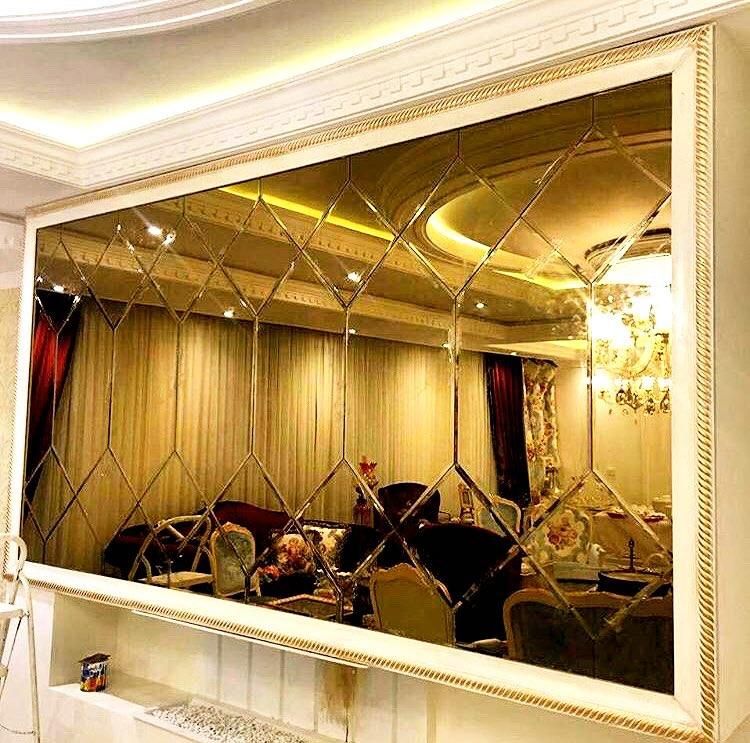 ایینه پازل اینه کاری دکوراتیو الماس|آینه|مشهد, آزادشهر|دیوار