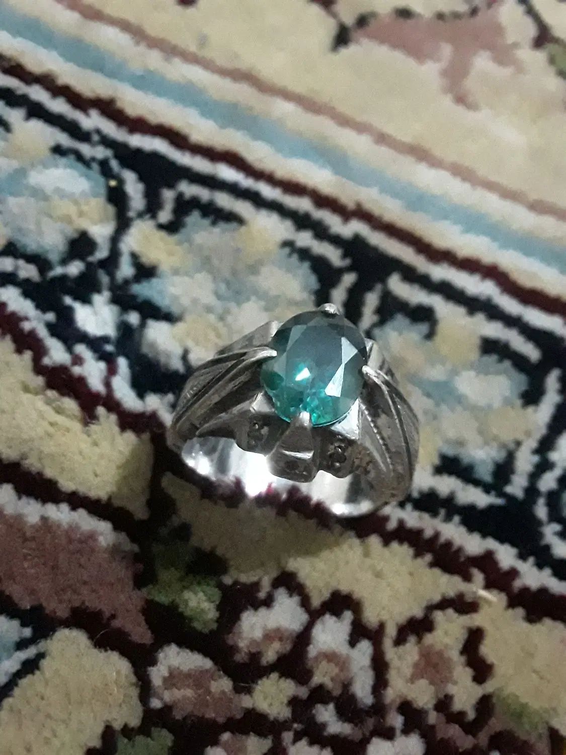 انگشتر نقره حجر توباز|جواهرات|فردیس, فردیس|دیوار