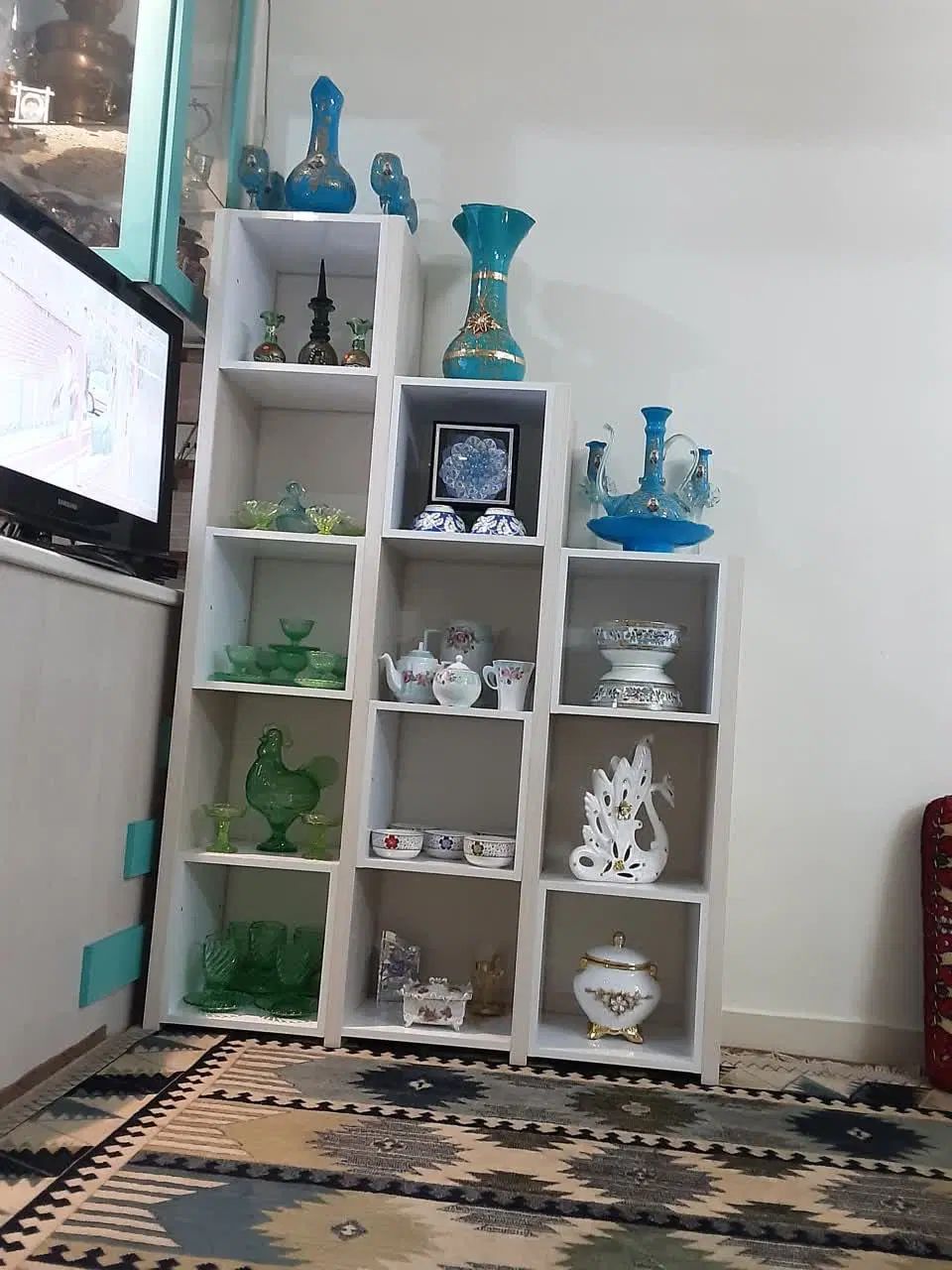 شلف دکوری زنبوری|کتابخانه، شلف، قفسه‌های دیواری|تهران, قیام|دیوار