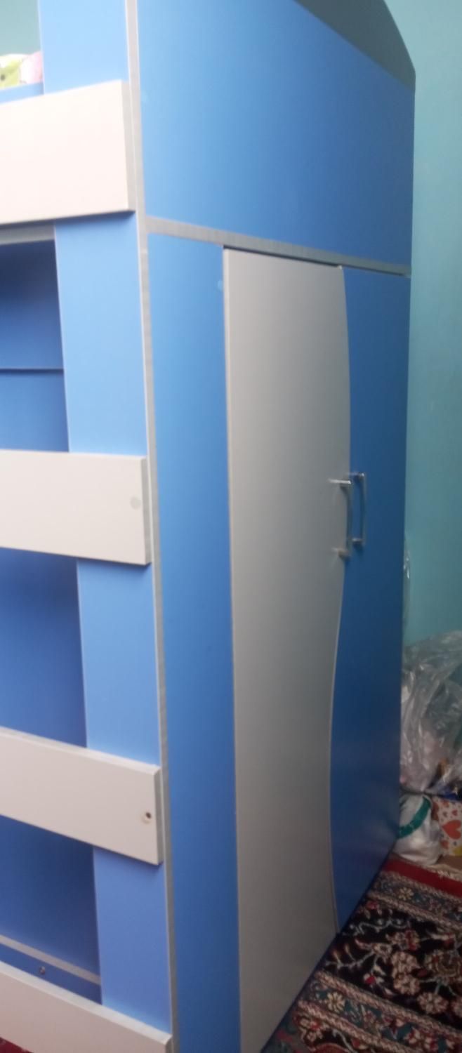 تخت خواب دو طبقه تمام MDF|تخت و سرویس خواب|فولادشهر, C5|دیوار