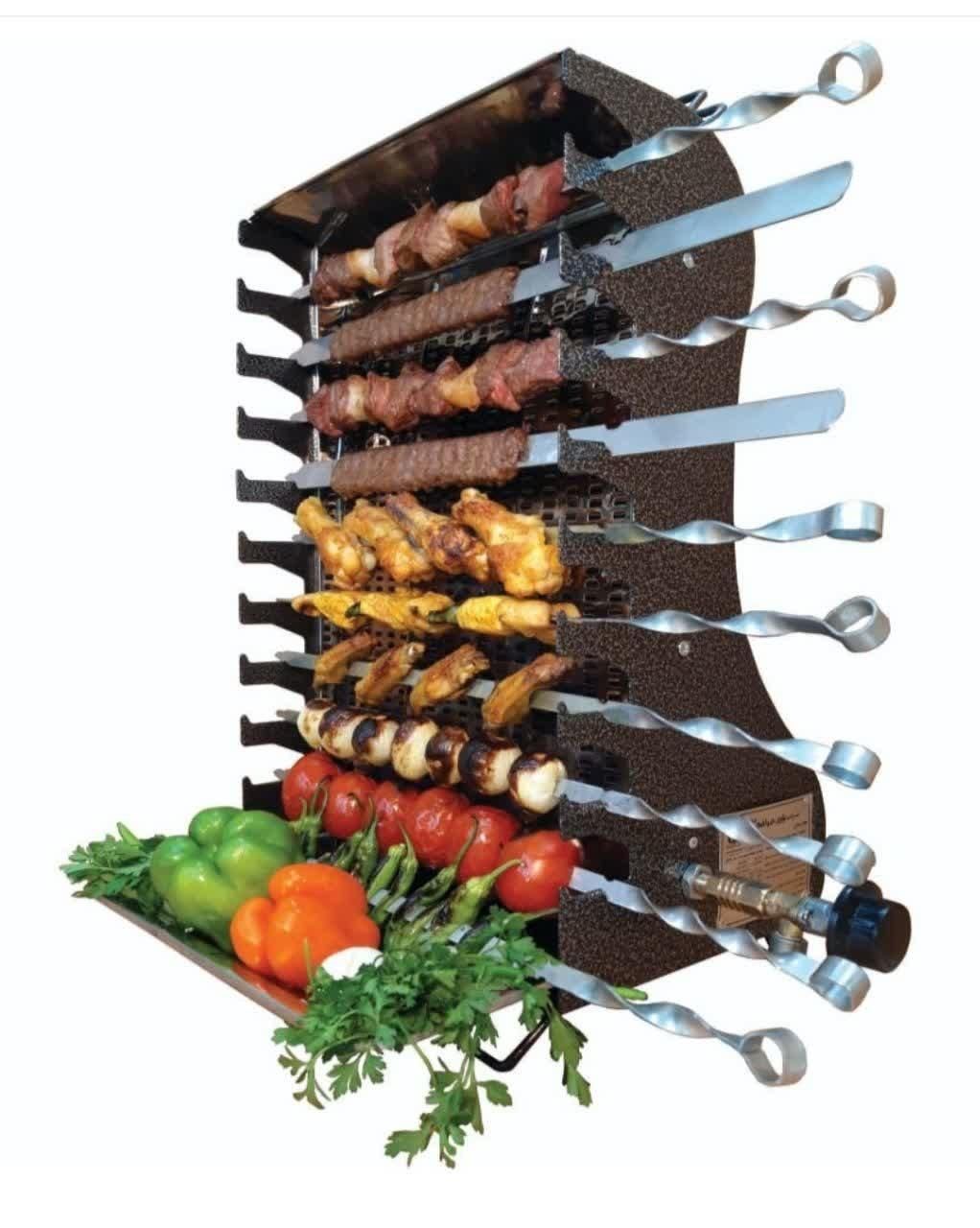 پخت جوجه کباب 14 سیخ کباب پز برقی آپارتمانی بزرگ|اجاق گاز و لوازم برقی پختوپز|یزد, |دیوار
