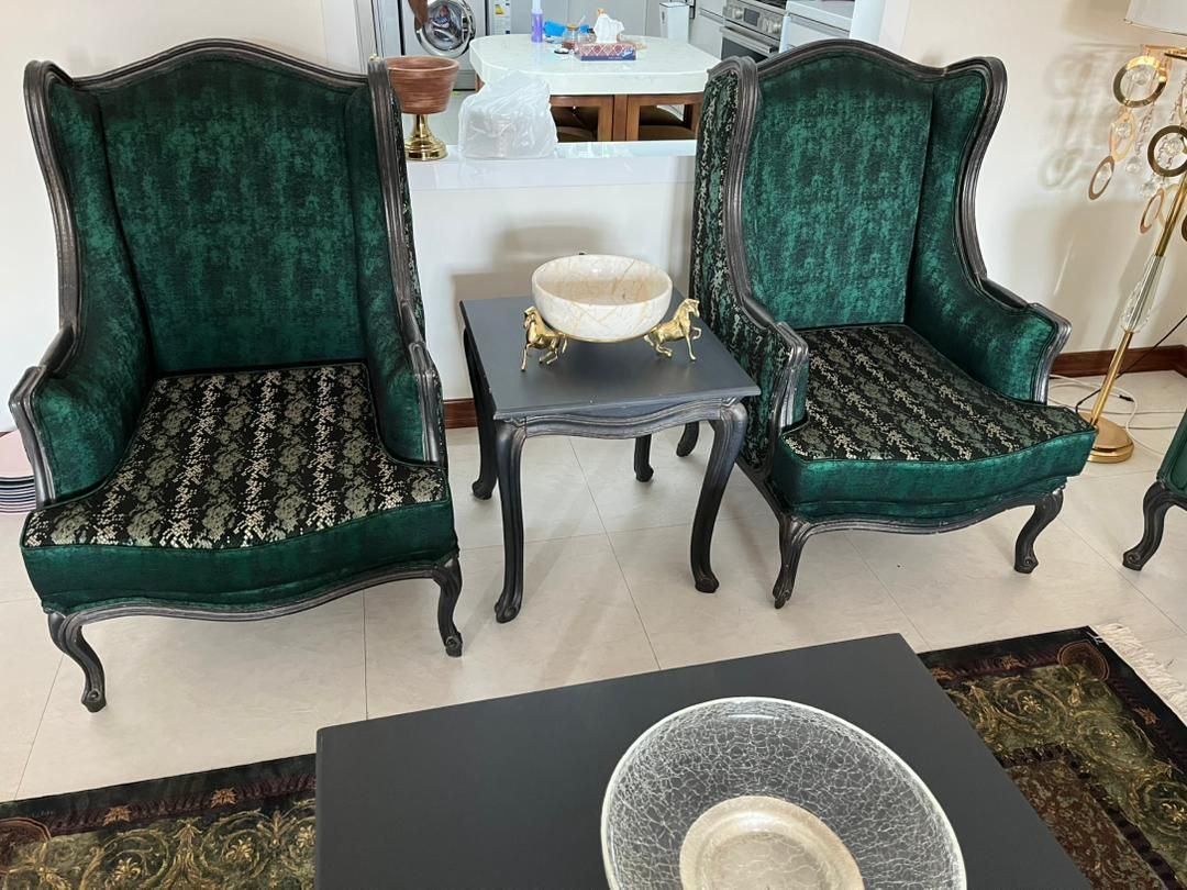 مبلمان ۸نفره تا با میز جلو مبلی ودوتا عسلی|مبلمان خانگی و میز عسلی|اصفهان, آبشار|دیوار