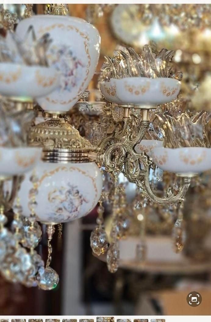 لوستر  چینی ،برنزی  اشر فی|لوستر و چراغ آویز|تبریز, |دیوار