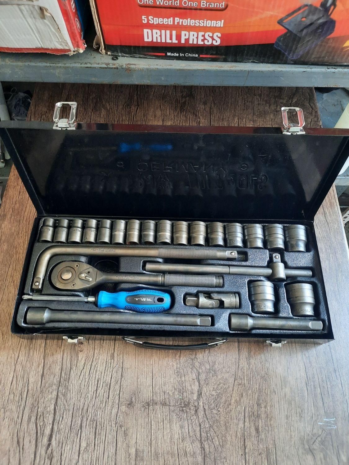 جعبه بکس آلمانی فشار قوی و آچار آمریکایی|ابزارآلات|ایلام, |دیوار