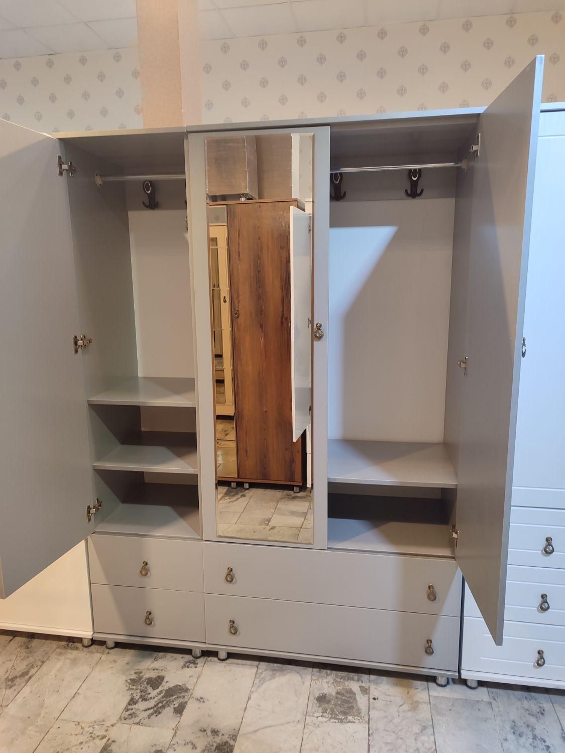 صنایع چوب کمد لباس دراور کمدلباس هاشمی جاکفشی|جاکفشی، کمد، دراور|مشهد, نکاح|دیوار