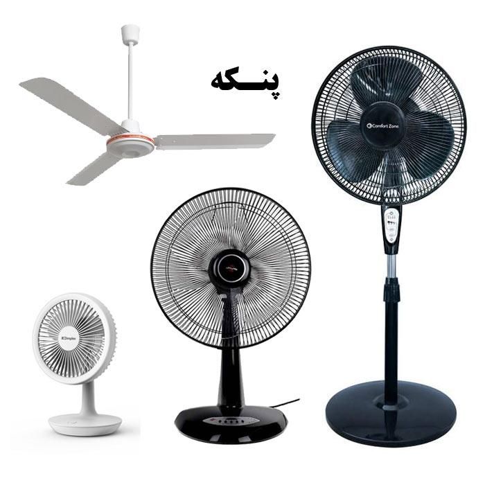 سرمایشی پنکه خنک کننده هوا موتور اصل 6پره  پروانه|پنکه و تصفیه‌کنندهٔ هوا|یزد, |دیوار
