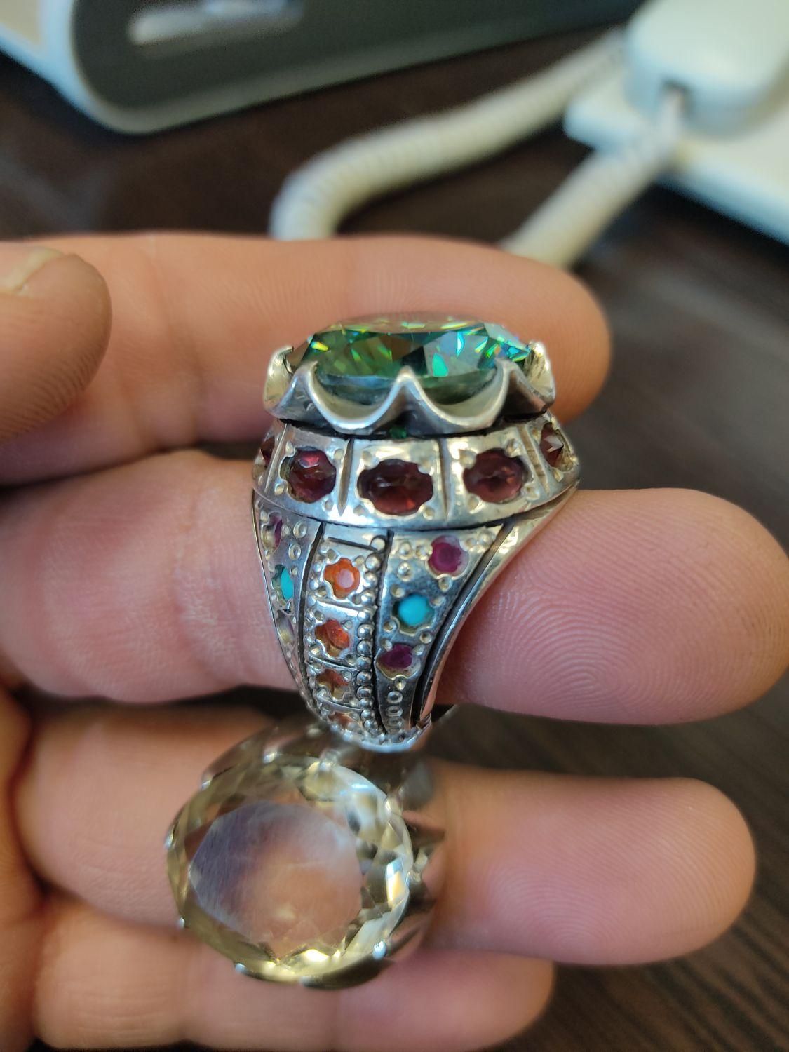 انگشتر موزانایت/سیترین|جواهرات|تهران, جوادیه|دیوار