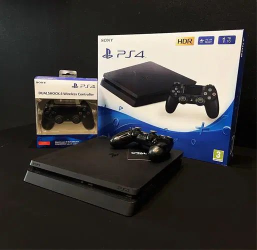 PS4 slim 1TB دو دسته اصلی پلمپ|کنسول، بازی ویدئویی و آنلاین|مشهد, بهشت|دیوار