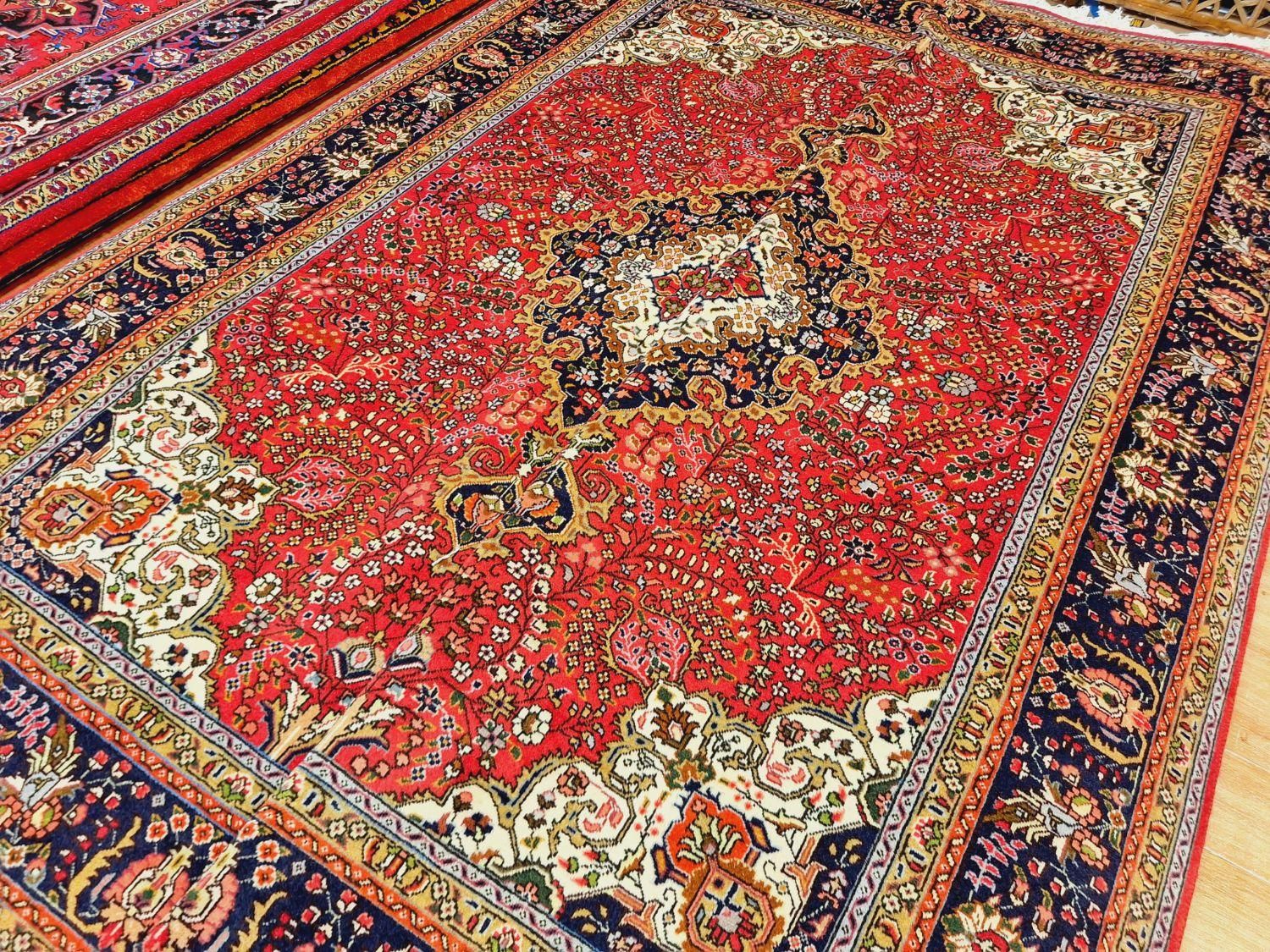 جفت فرش دستباف ۶متری زمینه قرمز|فرش|تهران, اکباتان|دیوار