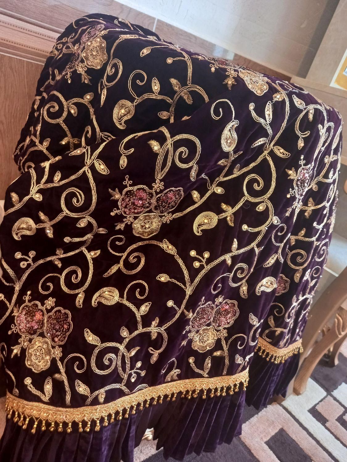 لباس محلی مخمل ۹۰۰۰ رنگ عنابی|لباس|یاسوج, |دیوار