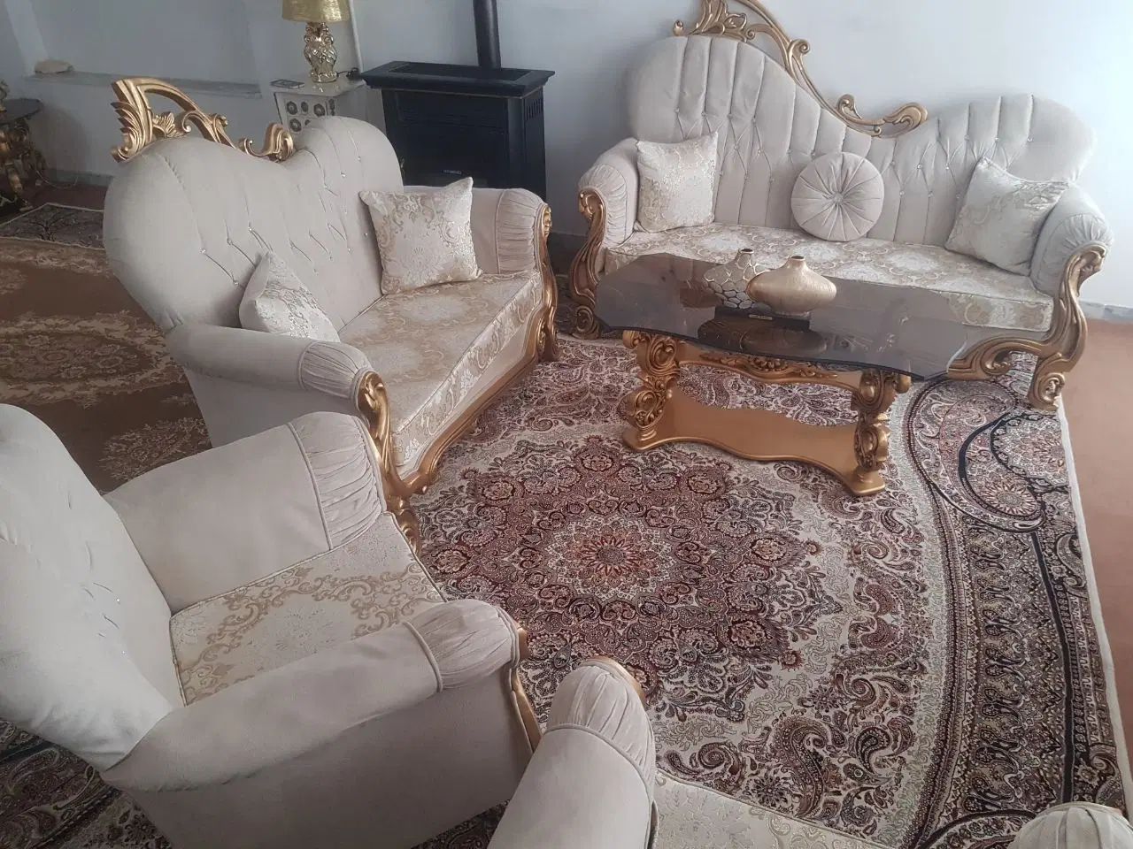 مبلمان نیمه استیل ۷ نفره|مبلمان خانگی و میز عسلی|مشهد, فدک|دیوار