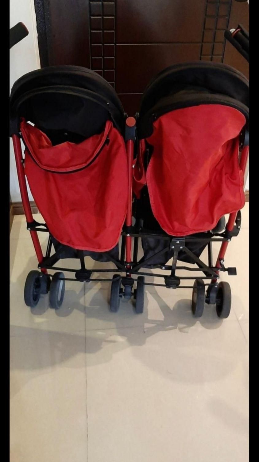 کالسکه دوقلو عصایی.مدل چیکو|کالسکه و لوازم جانبی|تهران, ابوذر|دیوار