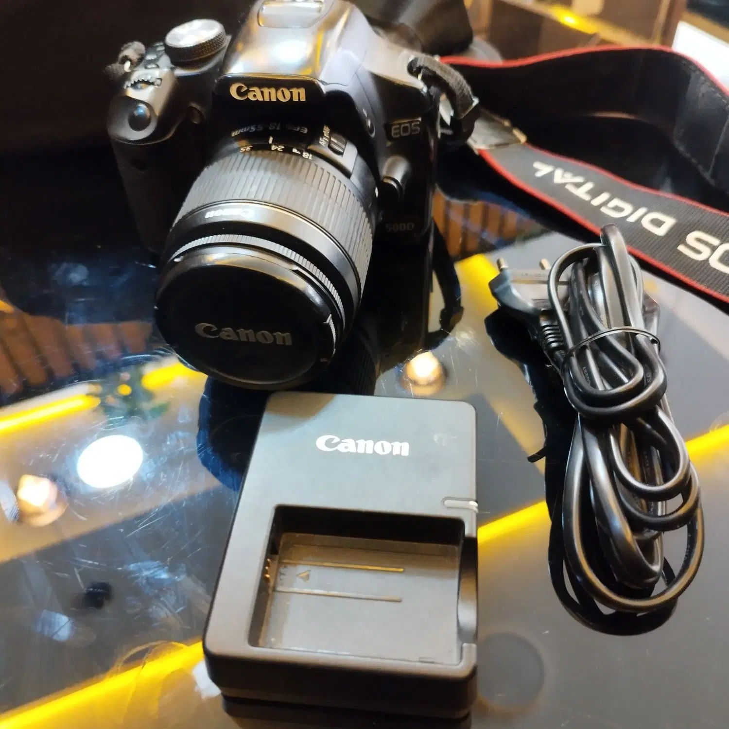 دوربین عکاسی و فیلمبرداری Canon 500D با لنز و کیف|دوربین عکاسی و فیلم‌برداری|اصفهان, بهارستان|دیوار