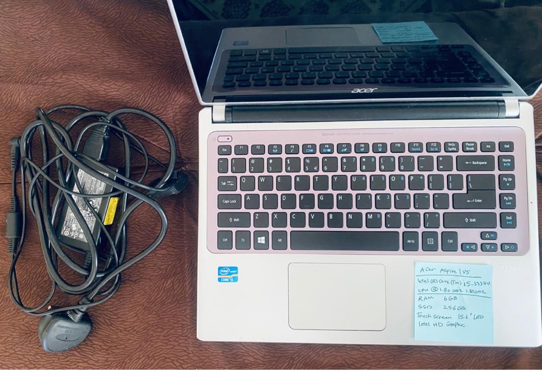 لپ تاپ acer v5 رم ۶ هارد ssd تاچ اسکرین corei5|رایانه همراه|اردبیل, |دیوار