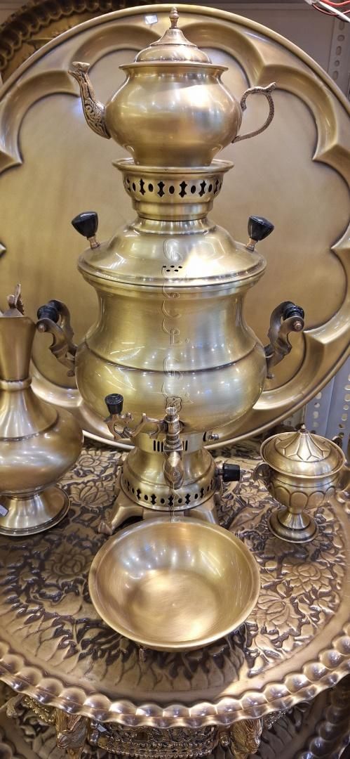سماور گازی و برقی wod طرح نیلوفر سماور تمام برنجی|سماور، چای‌ساز، قهوه‌ساز|اصفهان, نقش جهان|دیوار