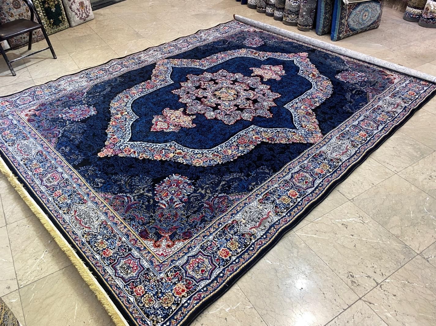 فرش ۱۲ متری جفتی تعداد ۱۰۰ تخته موجودی|فرش|گناباد, |دیوار