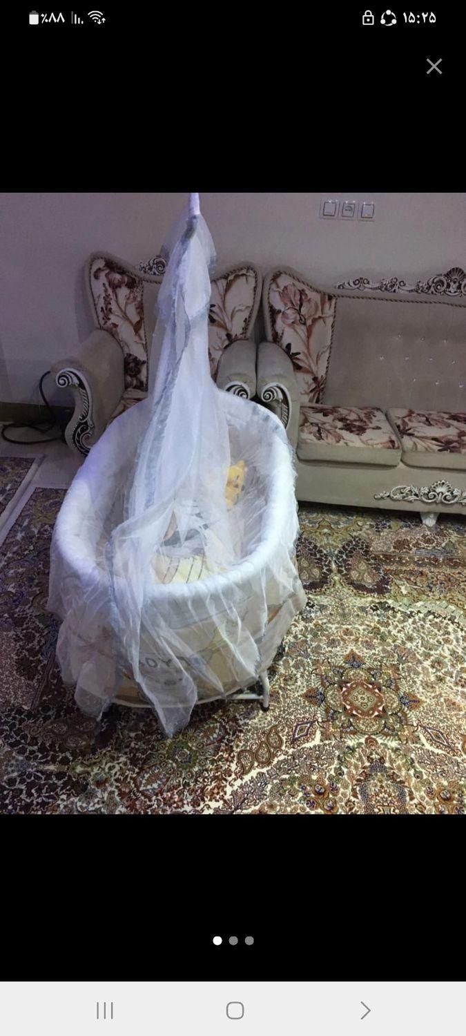 تخت گهواره ای|اسباب و اثاث بچه|گلپایگان, |دیوار