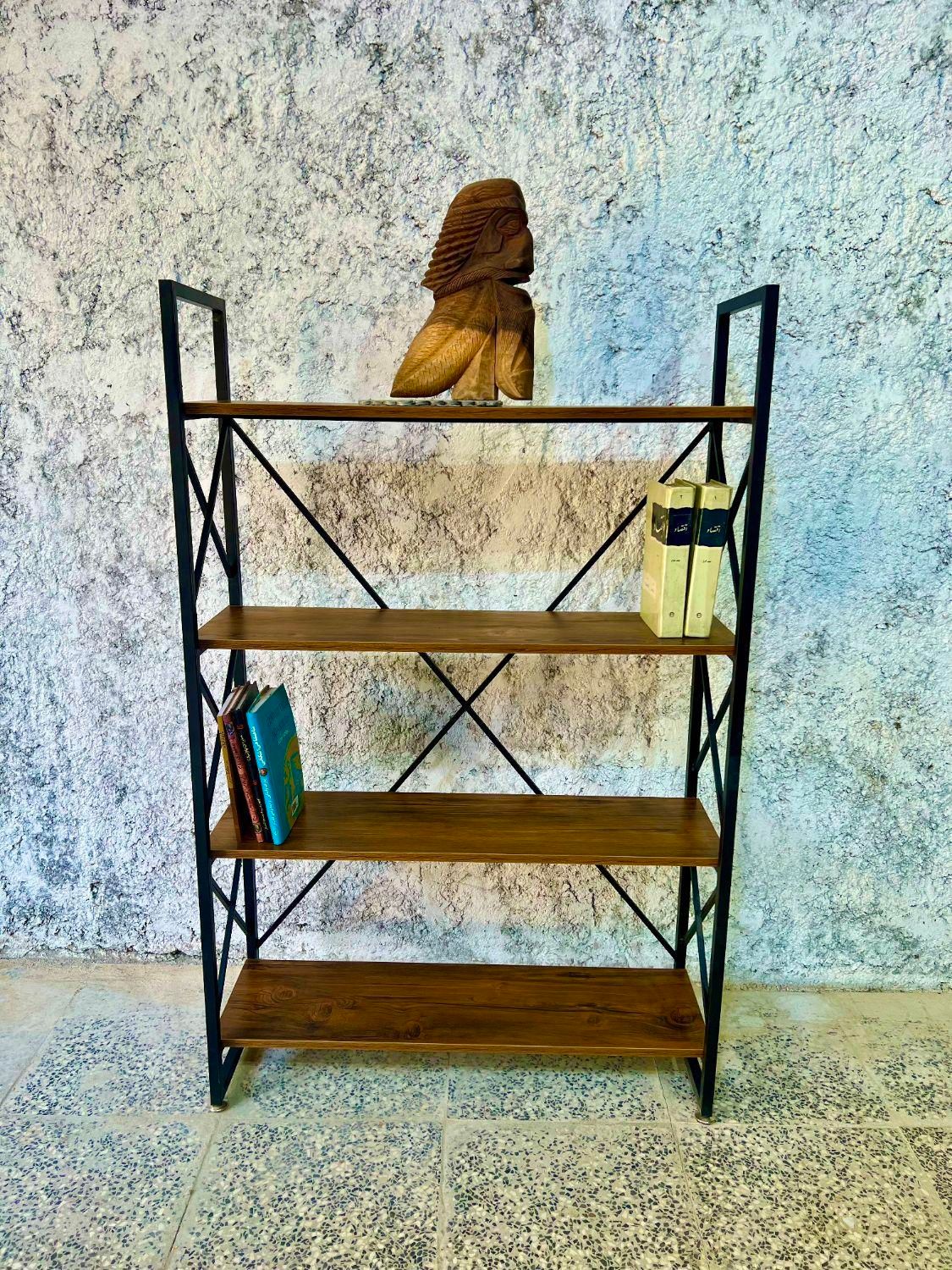 شلف 5 کتابخانه 6 طبقه 8 رگال2 چوب و فلز|کتابخانه، شلف، قفسه‌های دیواری|اصفهان, رهنان|دیوار