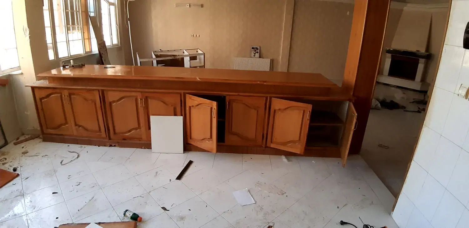 کابینت دست دوم  چوبی اپن  جزیره طرح چوب|مصالح و تجهیزات ساختمان|مشهد, فرهنگ|دیوار