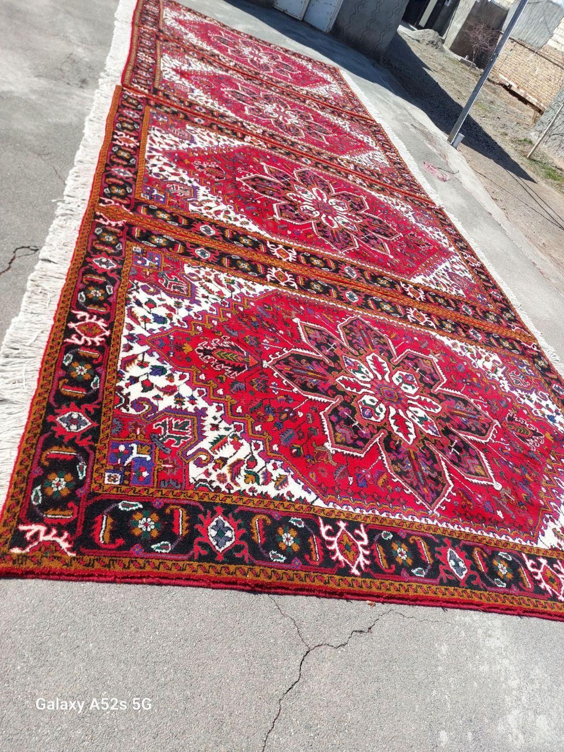 دوجفت فرش شش متری نقشه تاجری هریس|فرش|تبریز, |دیوار