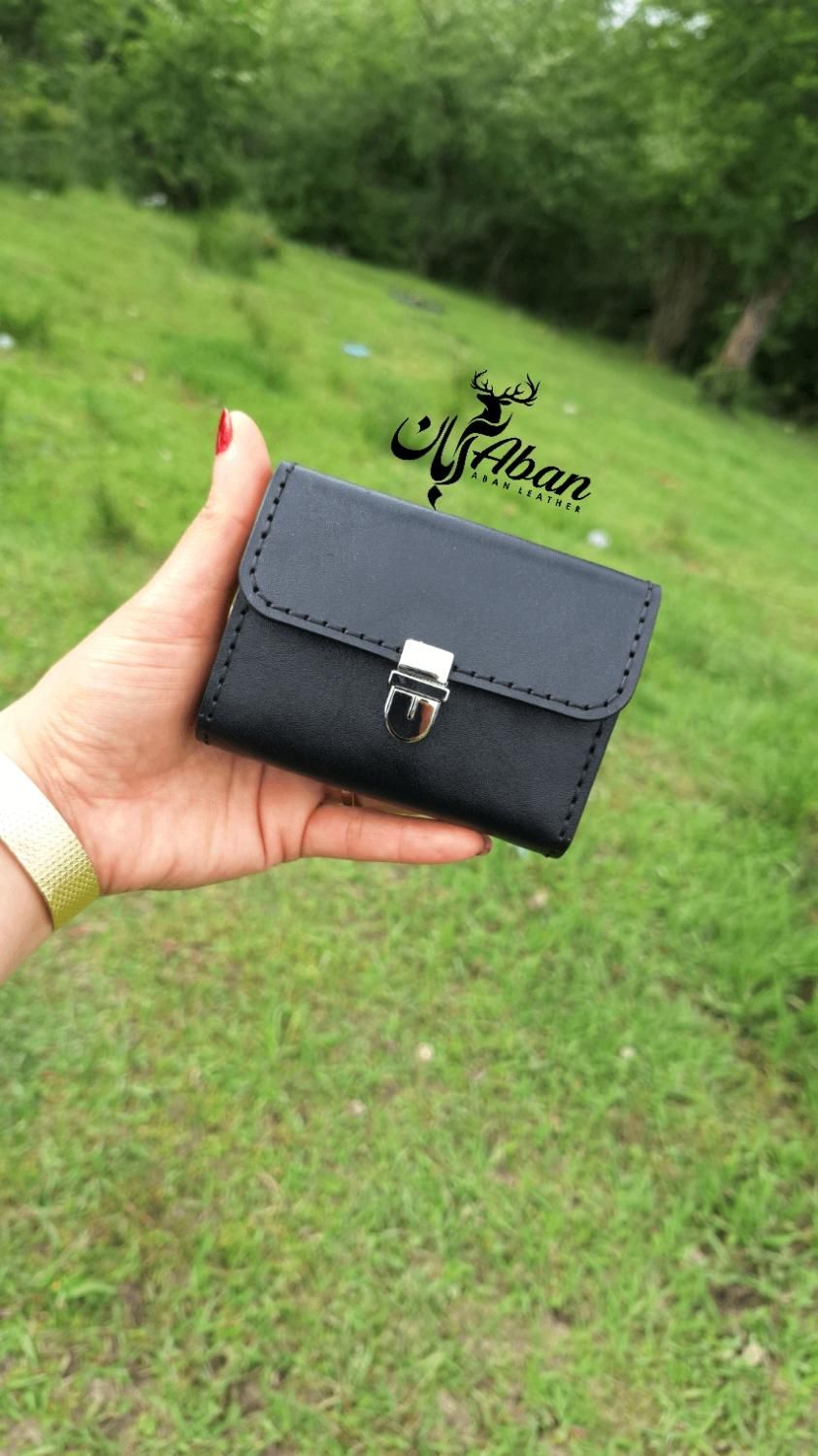 کیف کارت با چرم طبیعی دست دوز|کیف، کفش، کمربند|رشت, استقامت ۱|دیوار