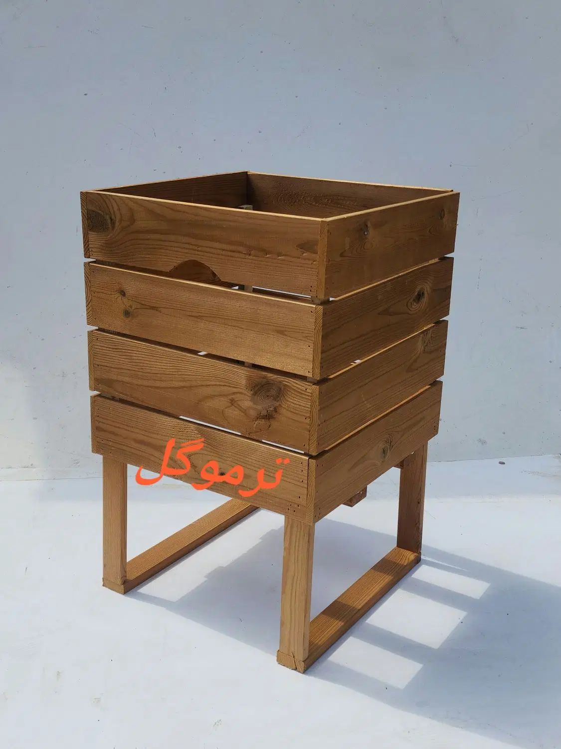 فلاورباکس گلدان چوبی ترموود|گل و گیاه طبیعی|تهران, زمزم|دیوار