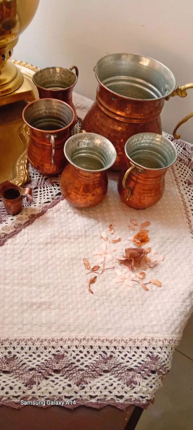 قوری سماور سینی بشقاب و پارچ لیوان|کلکسیون اشیاء عتیقه|تهران, شمیران‌نو|دیوار