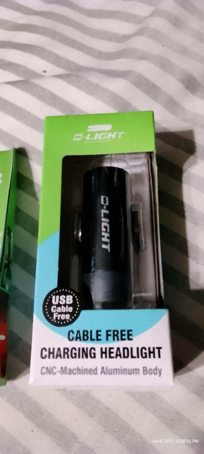 چراغ جلو عقب دوچرخه  برند D.light دی لایت المپیا|دوچرخه، اسکیت، اسکوتر|تهران, جردن|دیوار