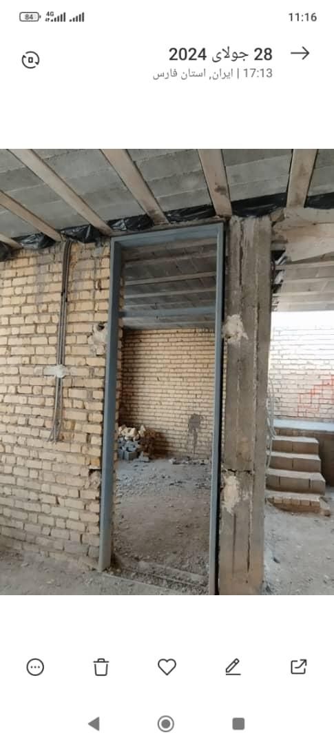 اسکلت  ویلایی ۱۲۰ متری ۲ خوابه تیون حومه شیراز|فروش خانه و ویلا|شیراز, بید زرد|دیوار