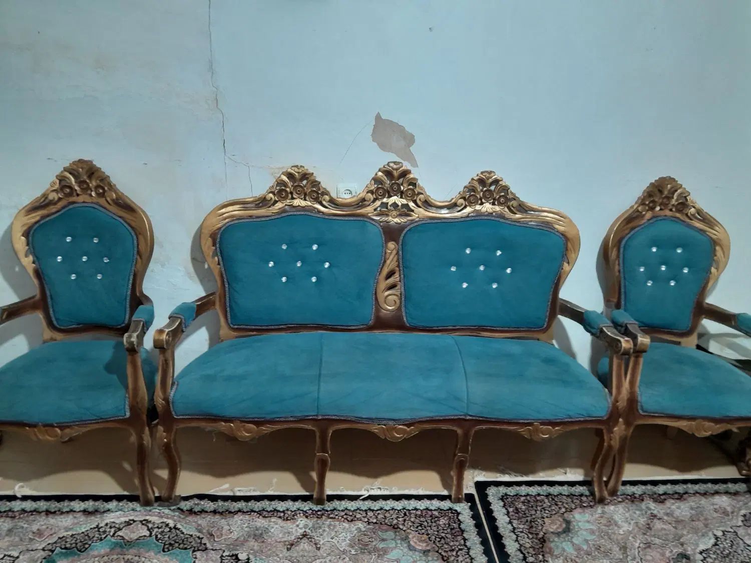 مبل ۸نفره و میز نهار خوری با صندلی ۸نفره|میز و صندلی غذاخوری|کرمانشاه, |دیوار
