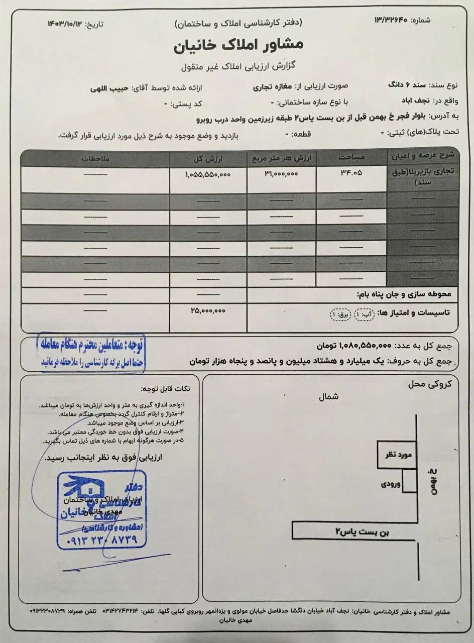 فروش مغازه ۳۴ متری در بلوار فجر ابتدای خیابان بهمن|فروش مغازه و غرفه|نجف‌آباد, فردوسی شمالی|دیوار