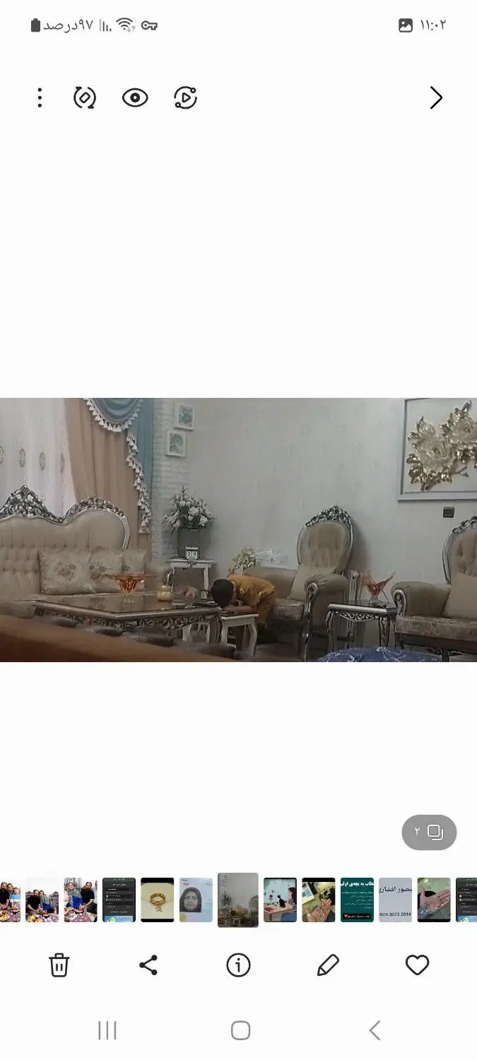 مبل۹ نفره تمیز و سالم بادوعسلی و میز جلوی مبل|مبلمان خانگی و میز عسلی|کرج, کوی کارمندان جنوبی|دیوار