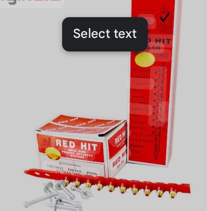 میخ و چاشنی بتن رد هیت|ابزارآلات|مشهد, کوی المهدی|دیوار