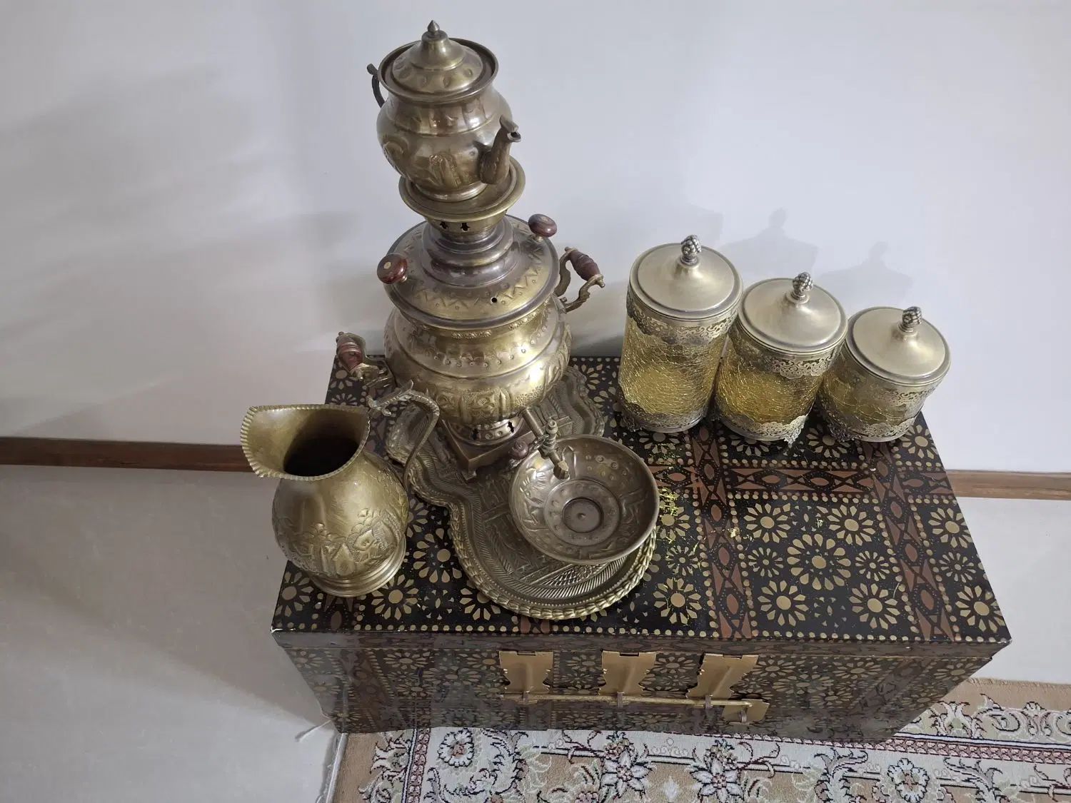 سماور و پارچ و صندوق|صنایع دستی و سایر لوازم تزئینی|تهران, آهنگ|دیوار