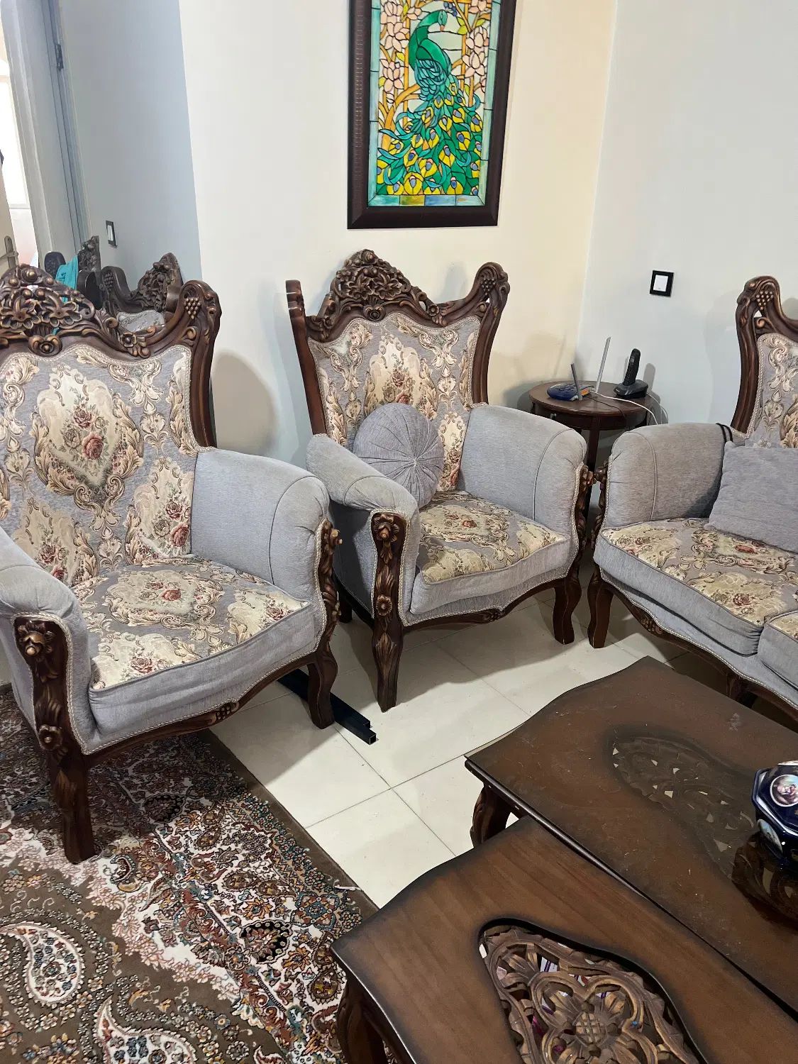 مبل یازده نفره جنس چوب راش|مبلمان خانگی و میز عسلی|تهران, سازمان برنامه جنوبی|دیوار