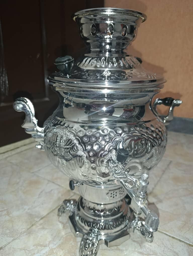 سماور ۵ لیتری قلم کاری|سماور، چای‌ساز، قهوه‌ساز|تبریز, |دیوار