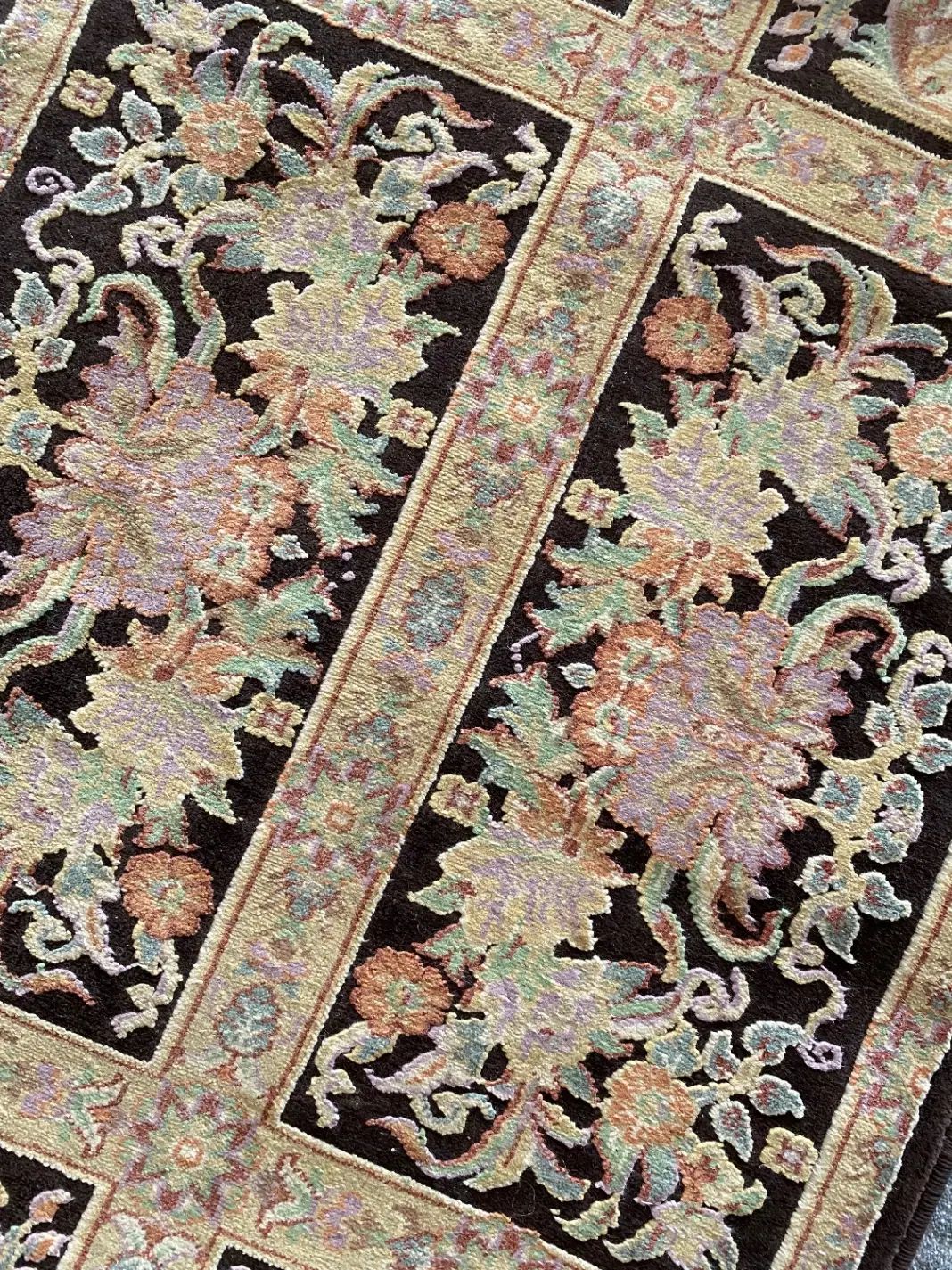 فرش کناره ۱در۵ بلژیکی ابریشم طور با ۲تا پادری ست|فرش|تهران, شهرک دانشگاه شریف|دیوار