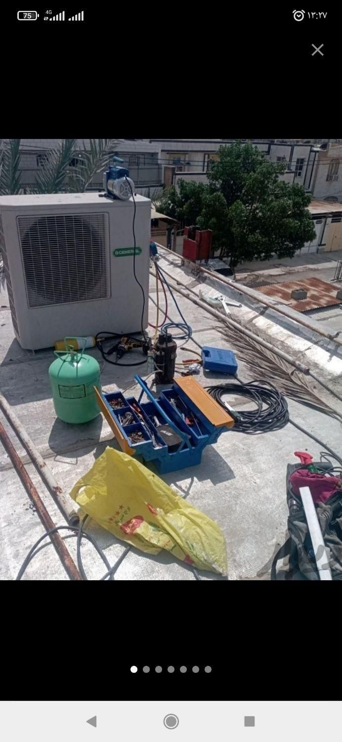 نصب و سرویس تعمیر و عیب یابی گاز گیری کولر گازی|خدمات پیشه و مهارت|خرمشهر, |دیوار