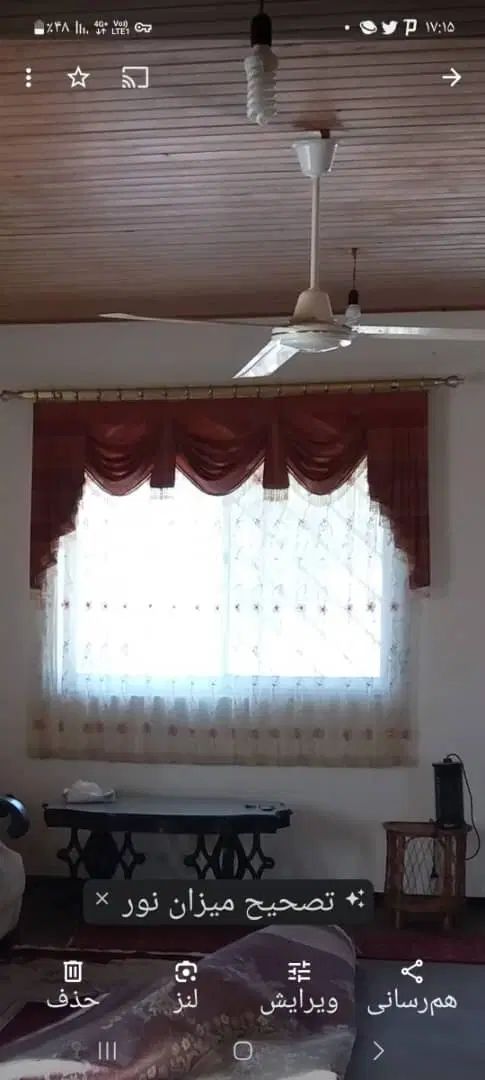 پردهها نو هست شسته نشده بدلیل تغییر دکور عوض شده|پرده، رانر، رومیزی|محمودآباد, |دیوار