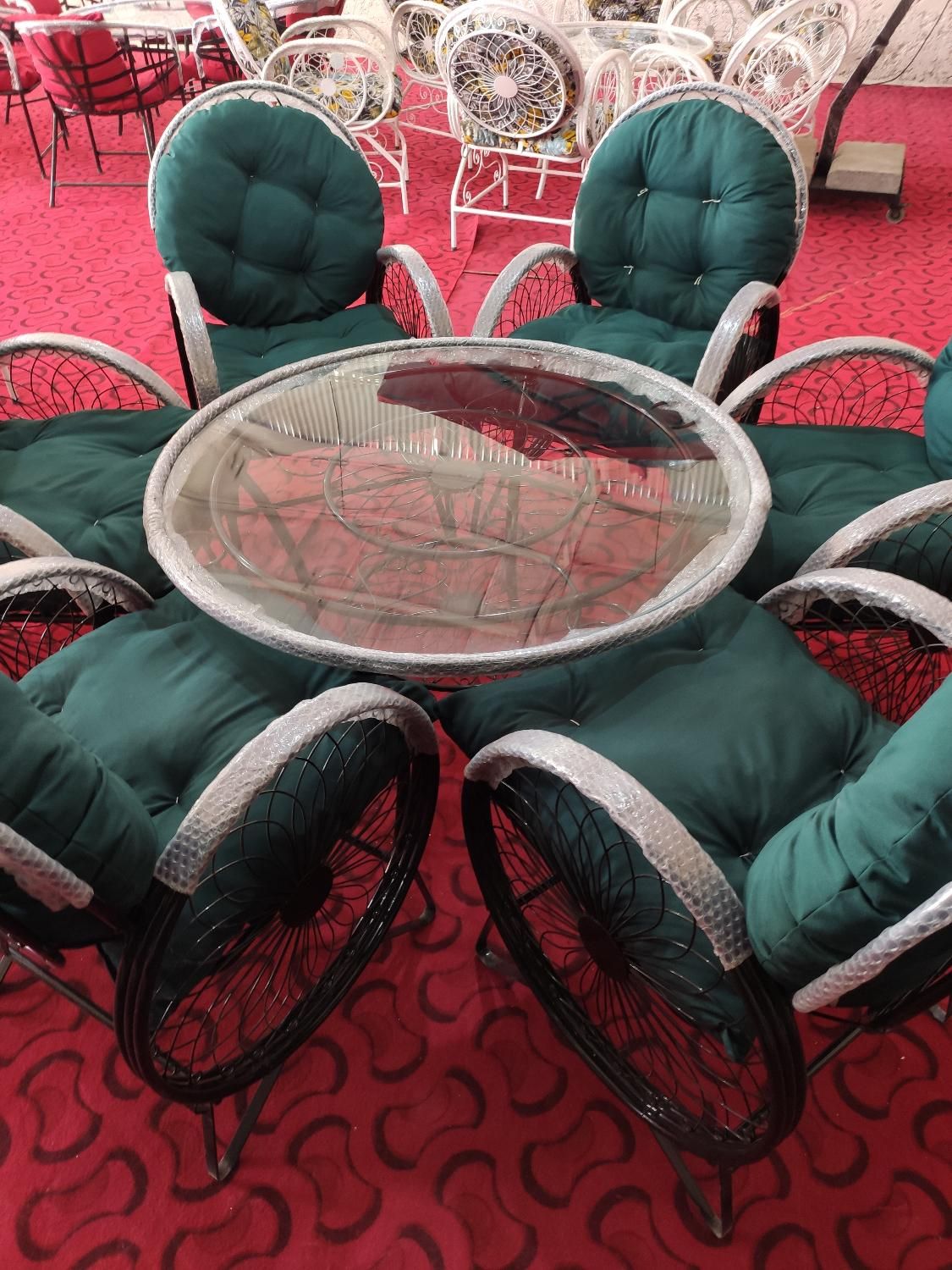 فروش ویژه میز و صندلی باغی مبلمان ویلایی مدل گلبرگ|میز و صندلی غذاخوری|خمینیشهر, |دیوار