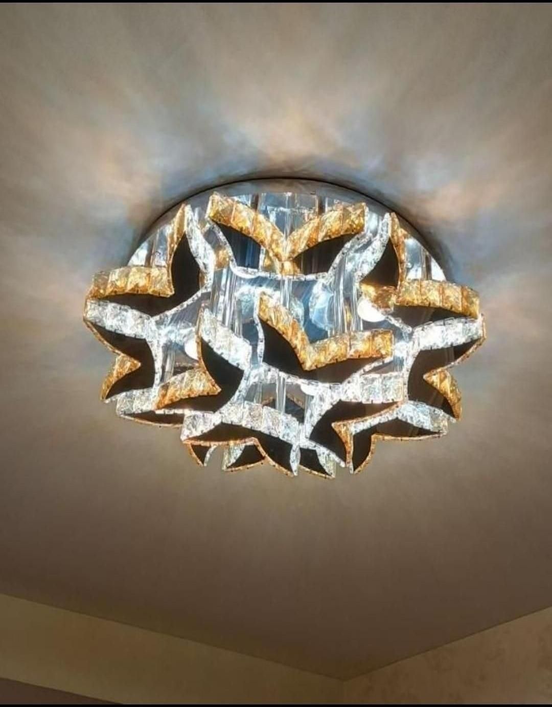 لوستر الماس.کهکشانی سقفی مدل گلتاج.AC light|لوستر و چراغ آویز|تهران, سنگلج (شاپور)|دیوار