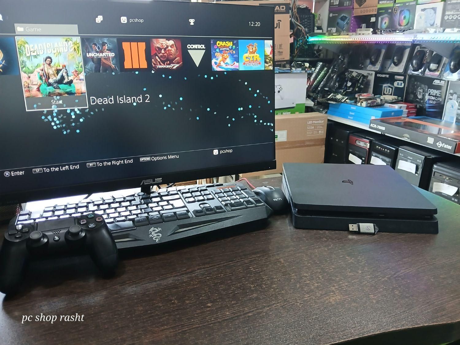 ps4 slimکپی خور v9 با ۲۰ بازی تاپ|کنسول، بازی ویدئویی و آنلاین|رشت, باهنر|دیوار