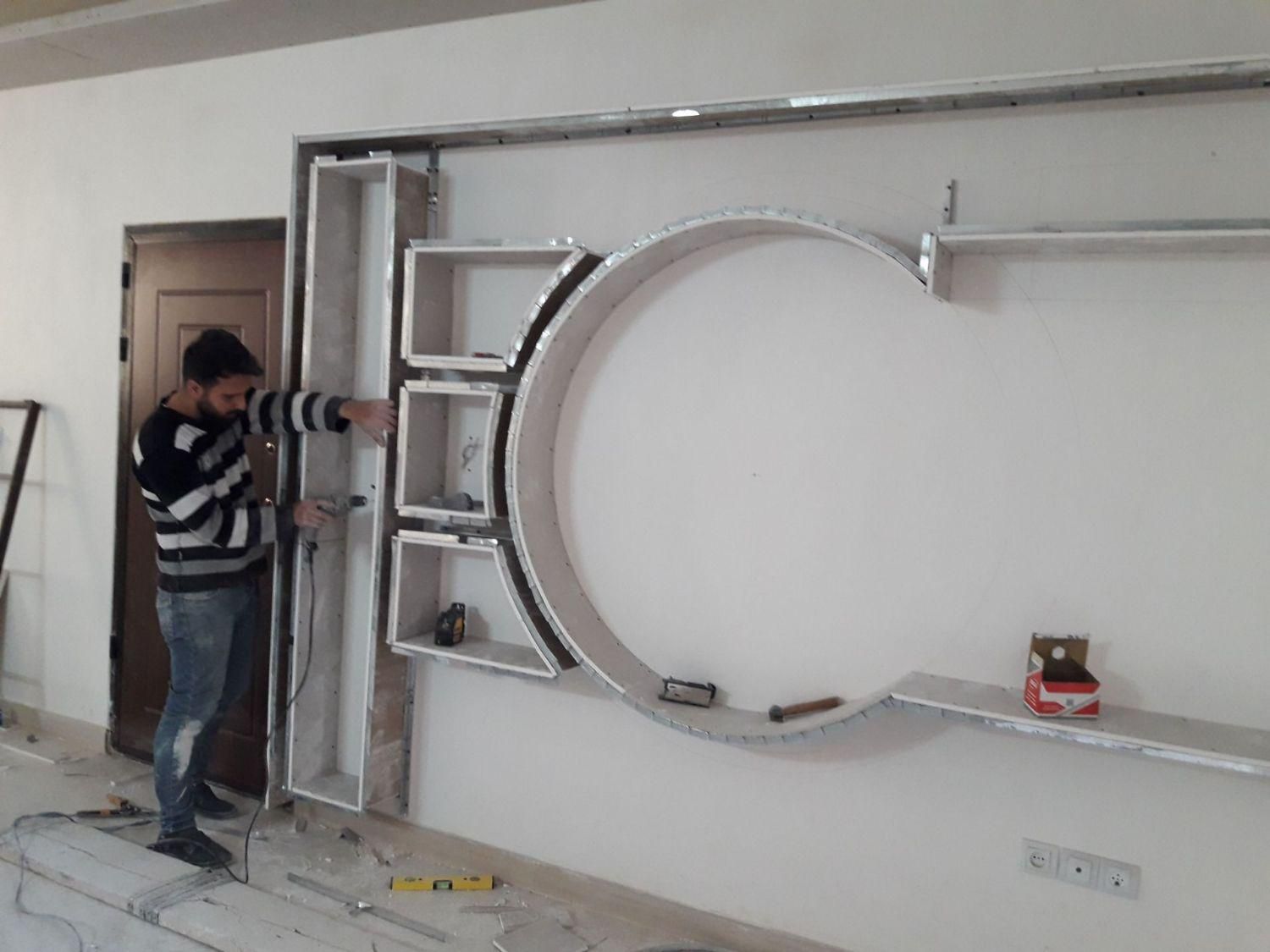 کناف وmdf (دکوراتیو داخلی صفر تا صد چک و نقد)|خدمات پیشه و مهارت|قزوین, |دیوار