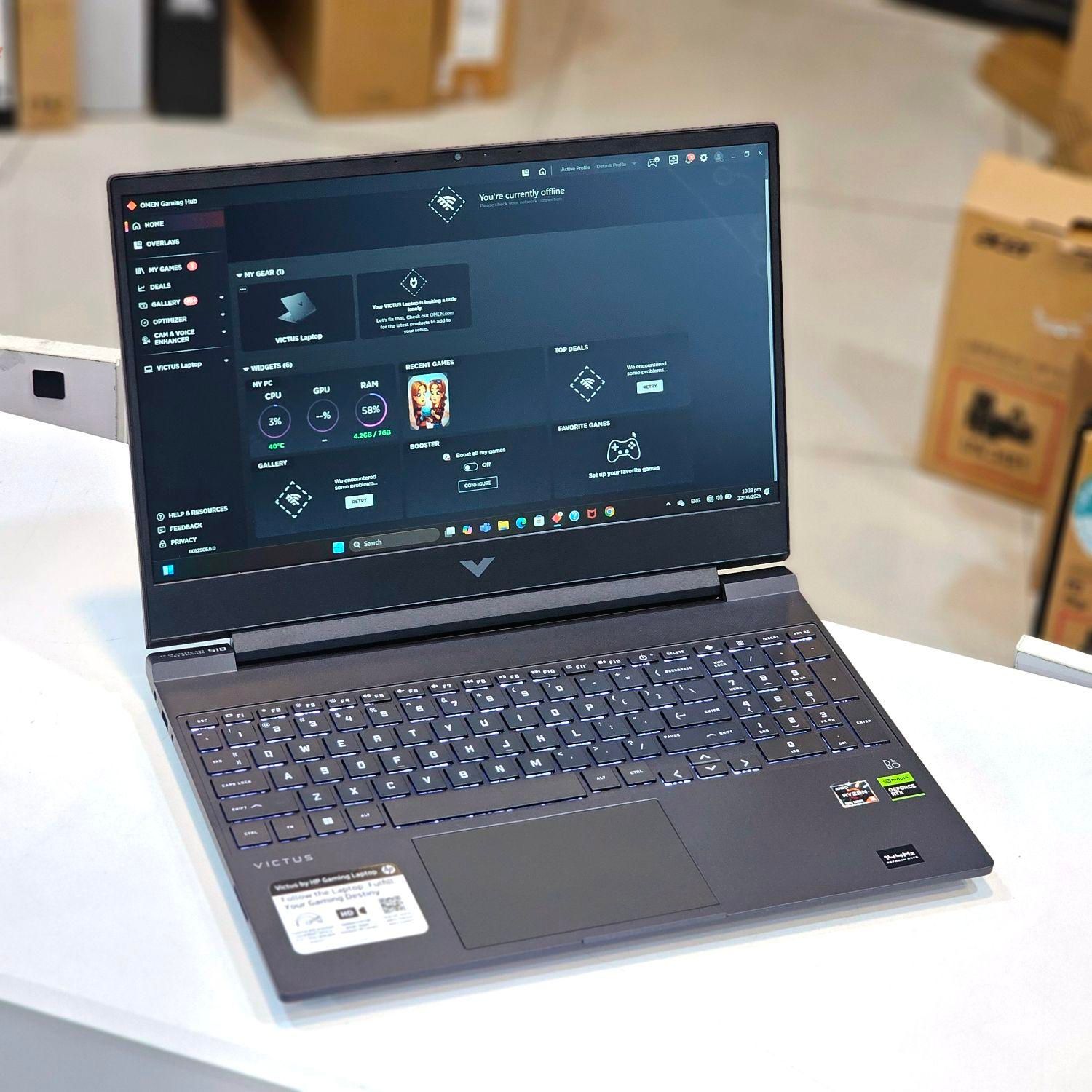 لپتاپ HP Victus 15 گرافیک RTX2050 رم DDR5|رایانه همراه|شیراز, ملاصدرا|دیوار