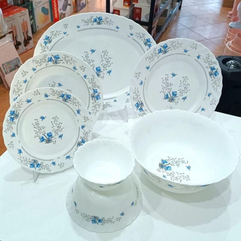 آرکوپال گل آبی و صورتی پارس اپال|ظروف سرو و پذیرایی|تبریز, |دیوار