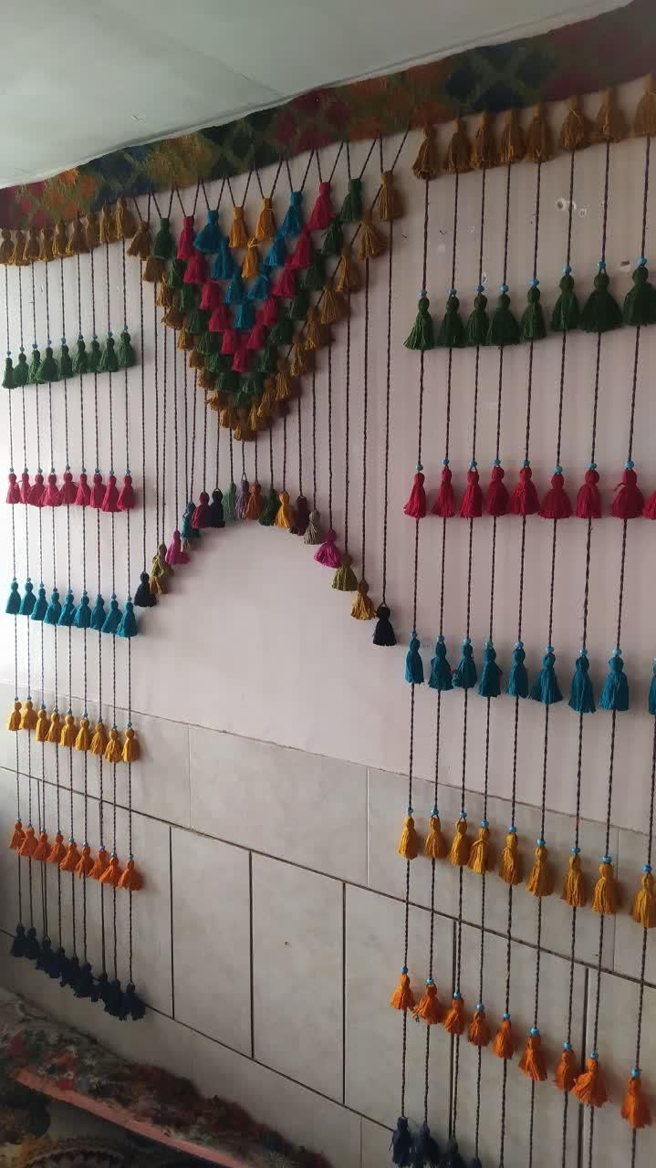 پرده سنتی دستبافت|گلیم، جاجیم، گبه|زاهدان, |دیوار