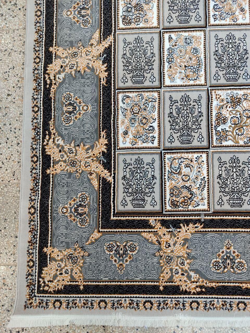 فرش نقشه خشتی ۱۲ - ۹ - ۶ متری در 2 رنگ|فرش|جیرفت, |دیوار