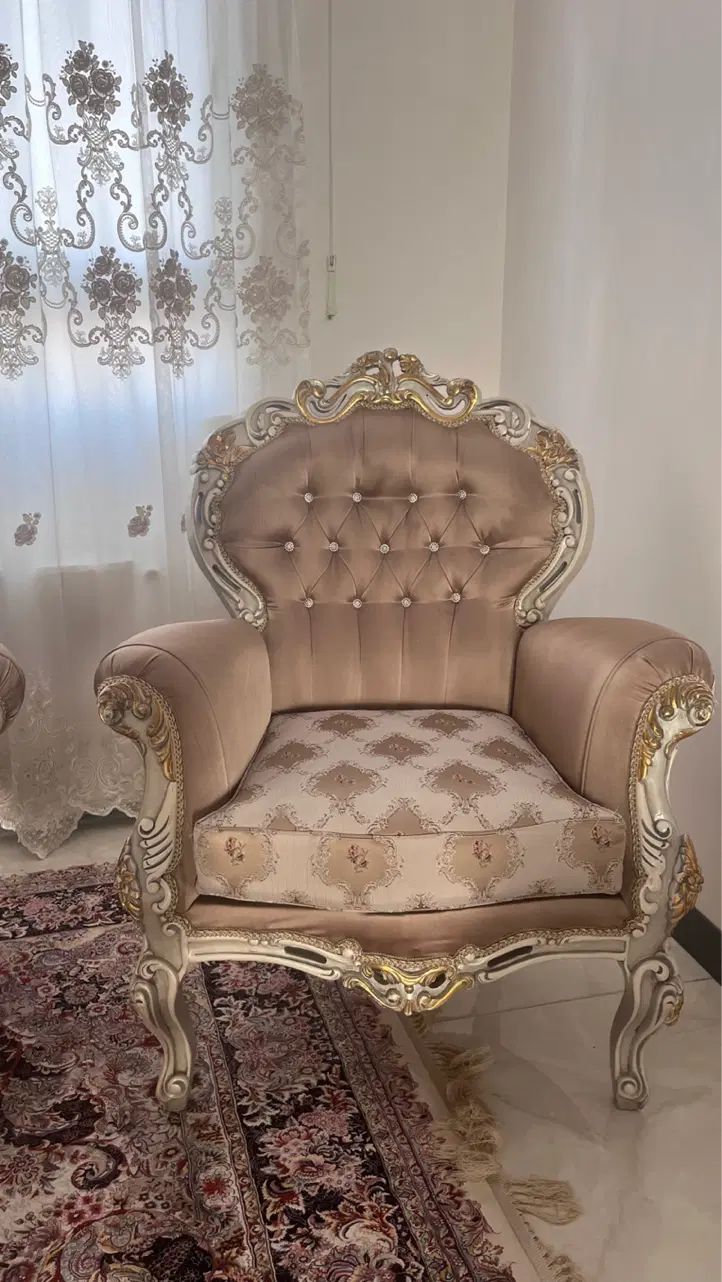 سرویس مبلمان ۷نفره بامیزغذاخوری۶نفره به همراه بوفه|مبلمان خانگی و میز عسلی|تهران, ابوذر|دیوار